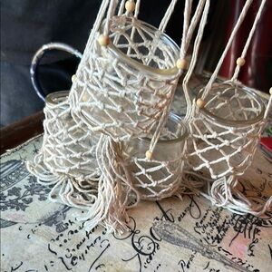 Elegant Woven Candle Holders